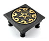 Wooden Altar Table with Pentacle Design