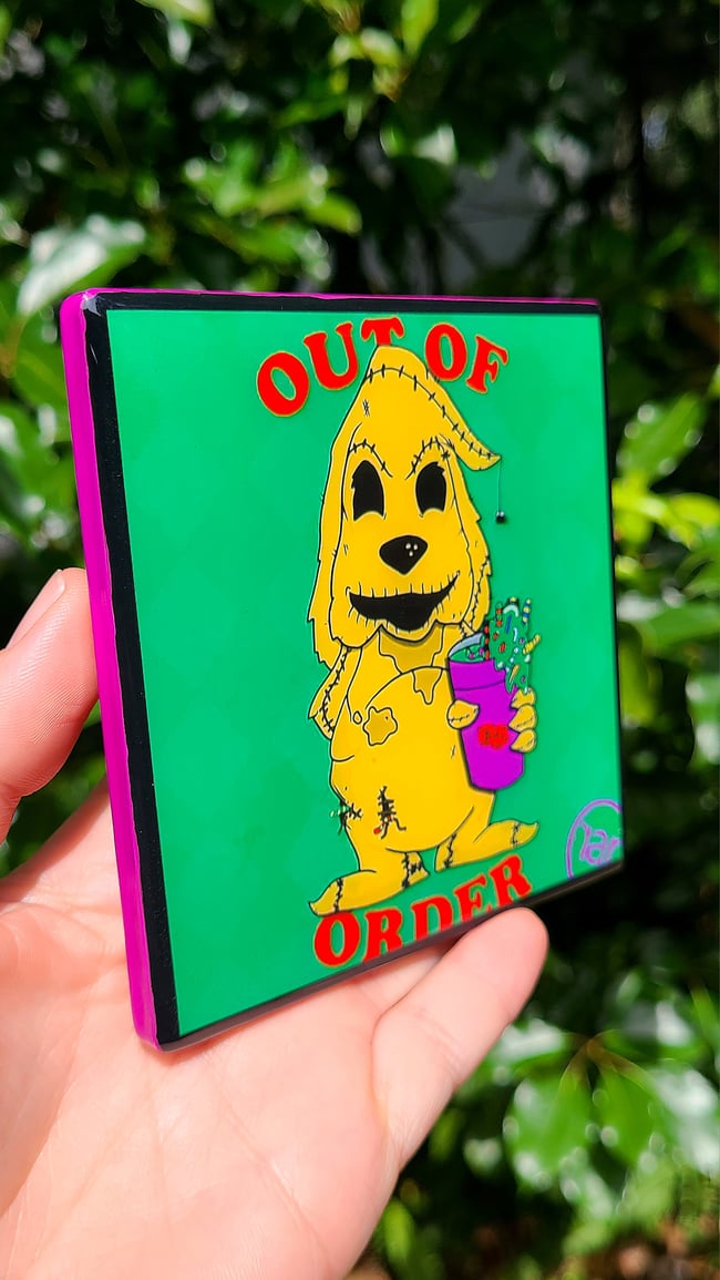 RAR Brewing "Dirt Pudding With Gummy Worms" Craft Coaster 