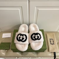 Image 4 of GG Shearling Slides