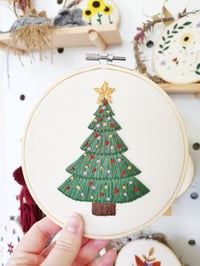 Image 1 of Christmas tree DIY embroidery kit - with gift!