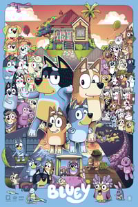 Image 1 of Bluey  24x36" Screenprint APs 