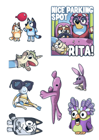 Image 3 of Bluey  24x36" Screenprint APs 