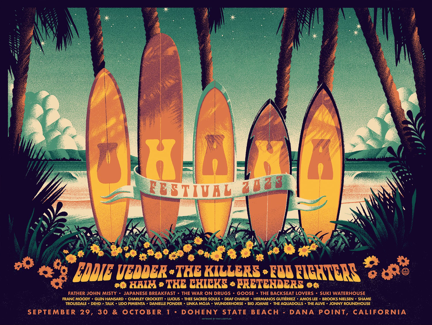 'OHANA Festival - Exclusive Poster 2023' | Max Löffler Illustration