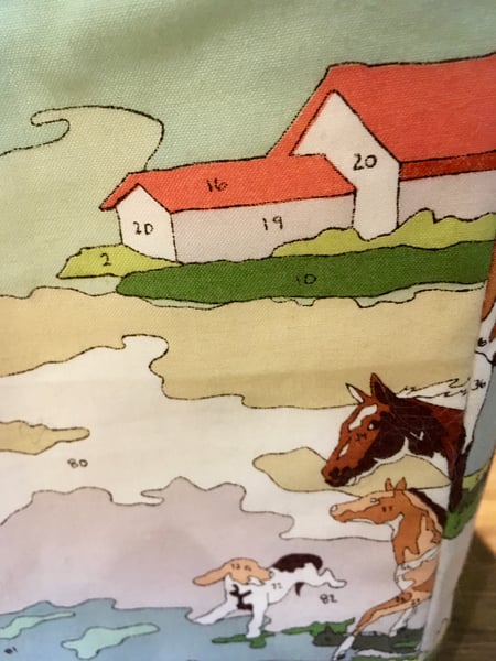 Image of 'Pony paint-by-numbers' box bag