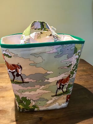 Image of 'Pony paint-by-numbers' box bag