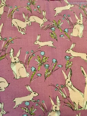 Image of Purple 'Spring hares' box bag