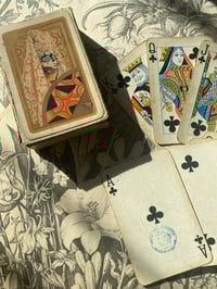 Image 2 of Ancien jeu de cartes « anglais » de 52 cartes, tampon de 1890, boîte Inès Grimaud collector