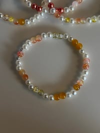 Image 8 of Tropical Fruit Yellow and Cream Tumbler Bracelet Stack