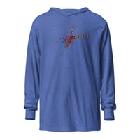 Image 4 of Long Sleeve Hoodie Tee - Spider Rainbow Glow