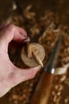 Oak wood Magic Mushroom Pendant-