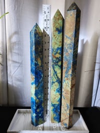 Image 2 of 4lb XL Azurite with Malachite & Chrysocolla Crystal Towers - 3 Styles