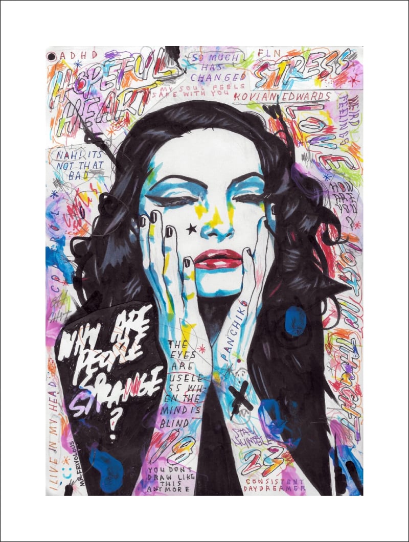 Image of "I LIVE IN MY HEAD" - GICLEE PRINT
