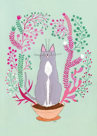 Planted Cat II • PRINT