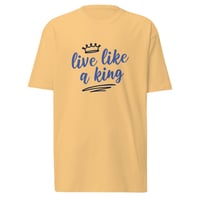 Image 5 of Cygen Divine Designs Men’s Live Like a King Premium Heavyweight Tee