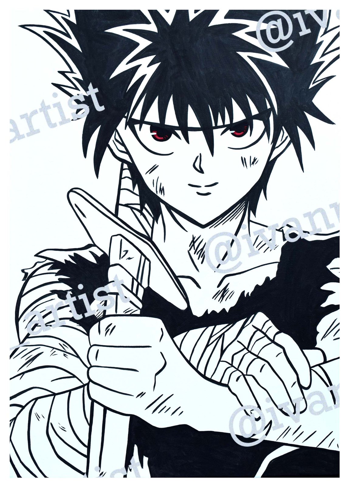 5x7 Prints- Yuyu Hakusho Collection | Ivanpatch