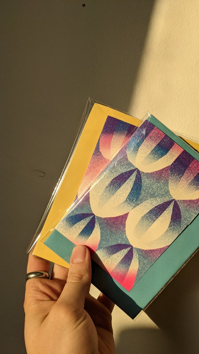 Chalice and Patterned - Pack of 4 Cards