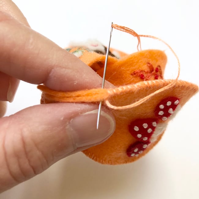 Pdf Downloadable Pattern Pumpkin Fairy House Pincushion Fabric And Ink