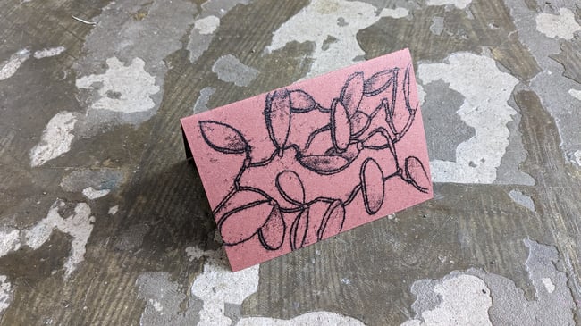 Monoprint Embossed - PACK OF 4 CARDS