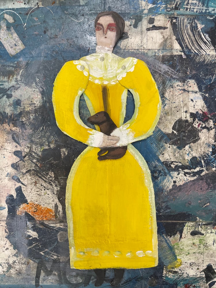 Image of Pisák Krisztina: Nő kutyával