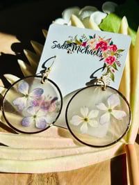 Image 2 of Pressed Hydrangeas on Capiz Shells