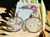 Image 3 of Pressed Hydrangeas on Capiz Shells