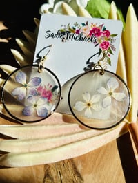 Image 4 of Pressed Hydrangeas on Capiz Shells