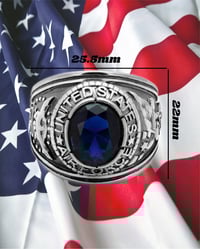 Image 4 of  Men Air Force Stainless Steel Ring size 8 - 14 free shipping