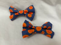 Image 2 of Orange Star Hair Bow