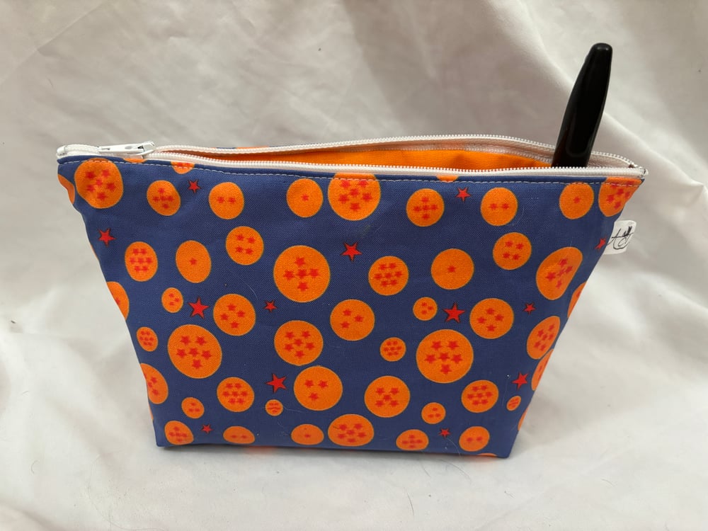 Image of Orange Star Zipper Pouch