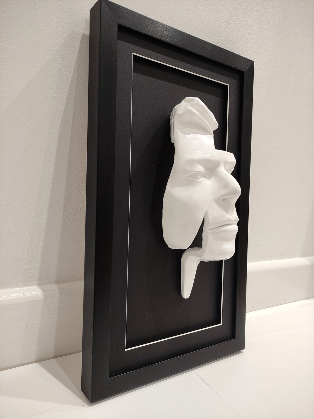 White Resin 'Flash' Gloss - David Bowie Sculpture