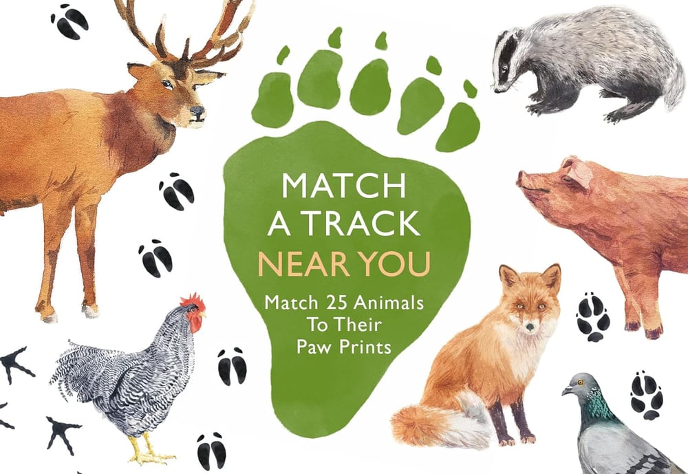 Match a Track Near You - Match 25 Animals To Their Paw Prints