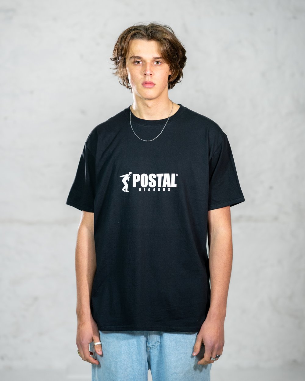 POSTAL RECORDS TEE - BLACK