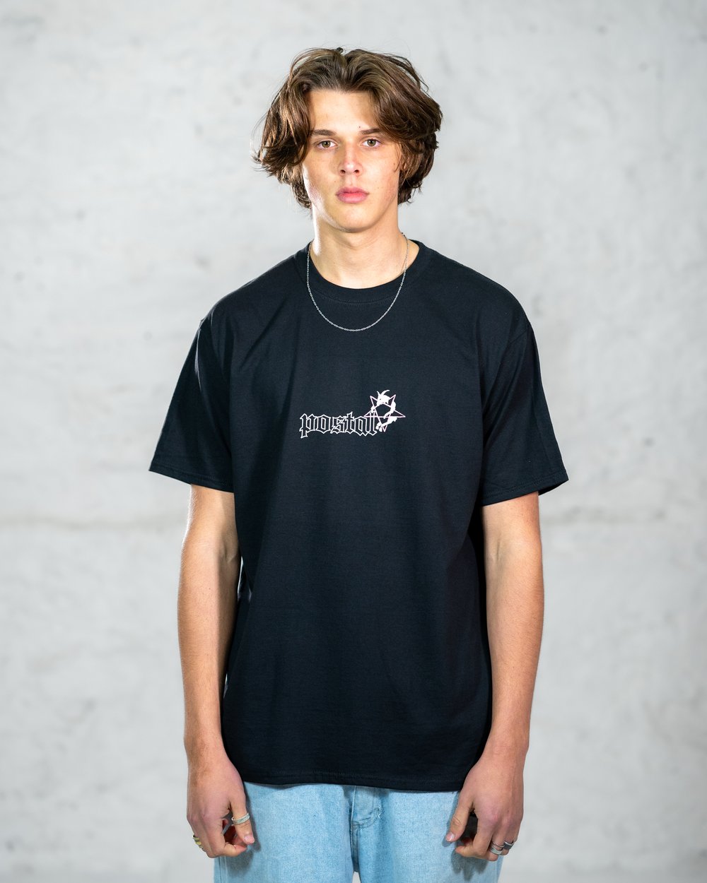 POSTAL PENTAGRAM TEE - BLACK