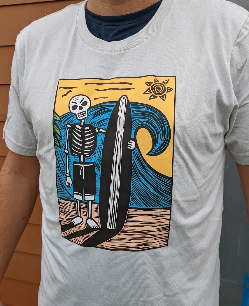Image of Day of the Dead Shirt - Baja Surfer Shirt