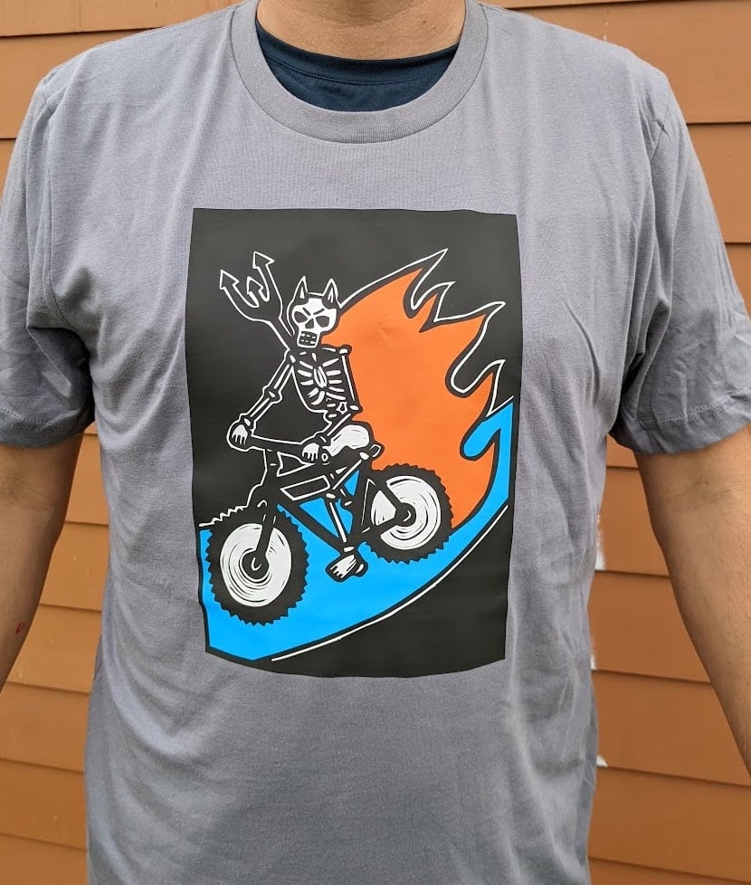 Image of Day of the Dead Bicycle T-shirt