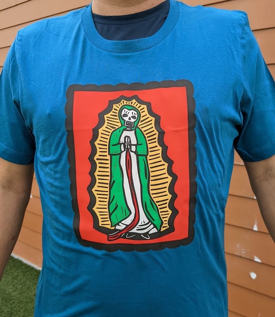 Image of Day of the Dead Virgin of Guadalupe T-shirt