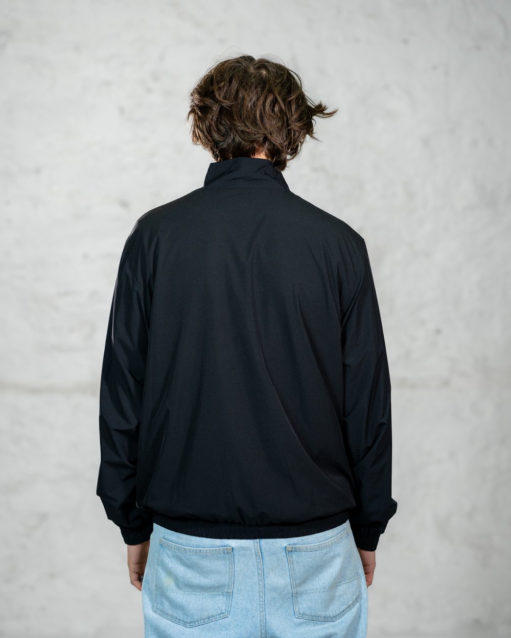 POSTAL NYLON TRACK JACKET BLACK