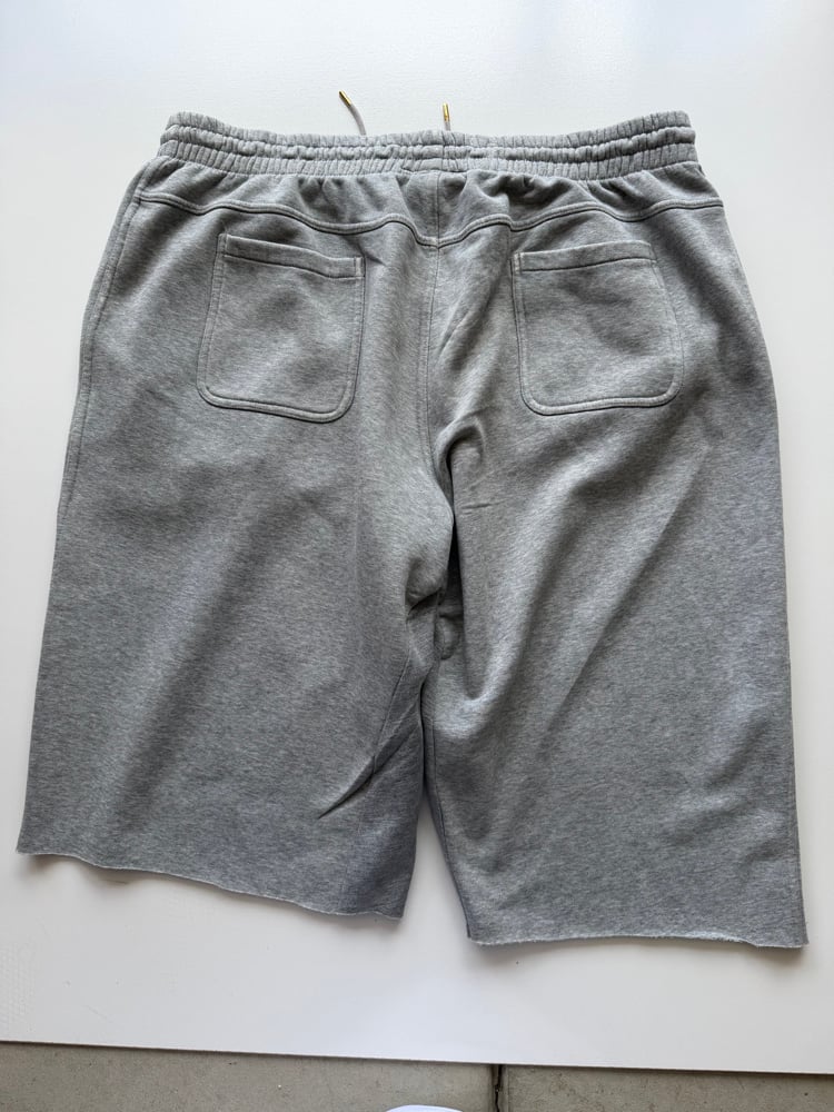 gray nike sweatshorts