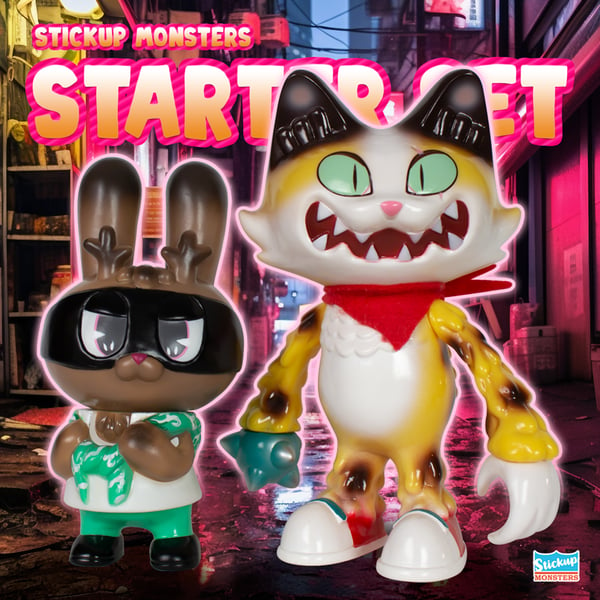 Image of StickUp Monsters Starter Set (OG Wananeko and Dorobanii)