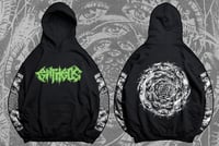 SPIRAL EYES GREEN LOGO HOODIE
