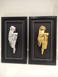 Image 1 of Glitter Gold/Silver Resin 'Flash' Metallic Effect - David Bowie Sculpture