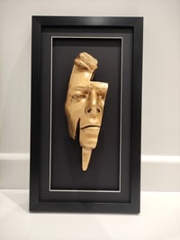 Image 5 of Chrome/Rose Gold/Silver Resin 'Flash' Metallic Effect - David Bowie Sculpture