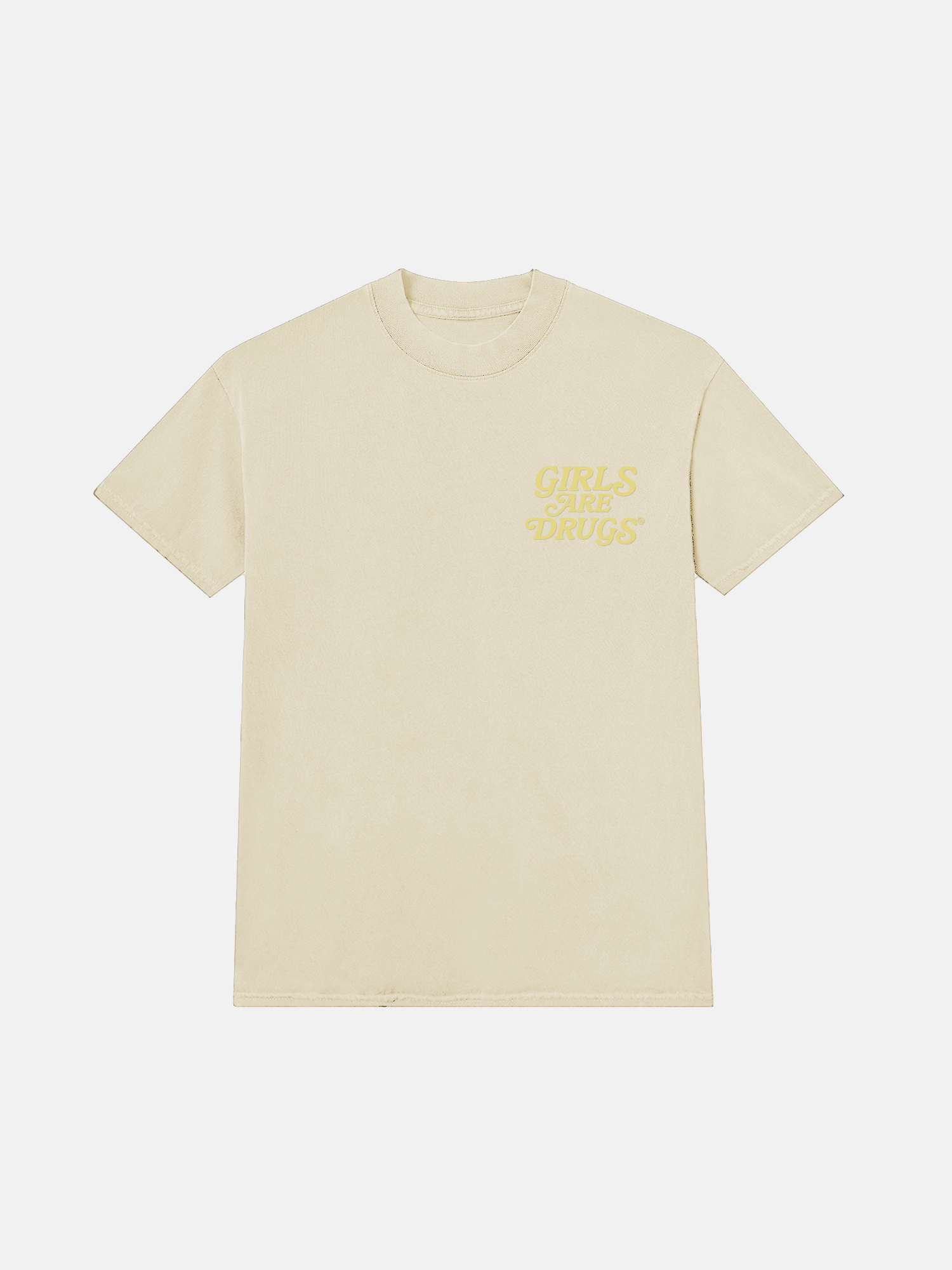 Image of GIRLS ARE DRUGS® TEE - CREAM / CREAM