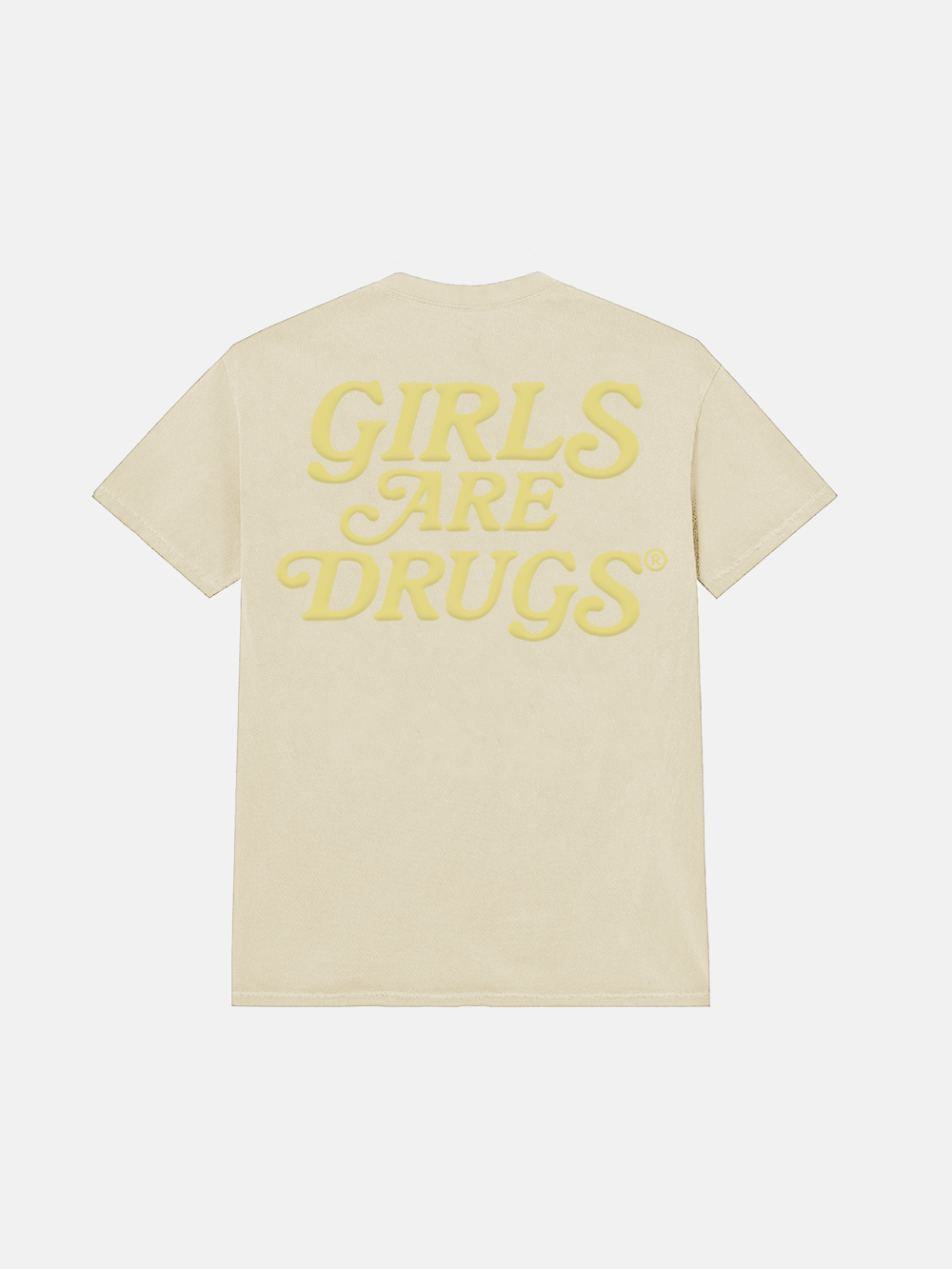 Image of GIRLS ARE DRUGS® TEE - CREAM / CREAM