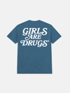 GIRLS ARE DRUGS® TEE - DENIM BLUE 