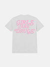GIRLS ARE DRUGS® TEE - WHITE / SOFT PINK 