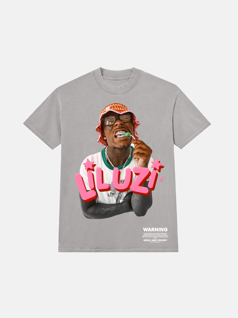 Image of GIRLS ARE DRUGS® TEE - "UZI VERT®"  CEMENT