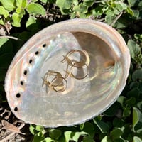 Image 5 of Hand-Forged Hoops in Gold