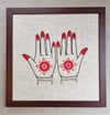 'Fresh Hands' - Framed Embroidery 