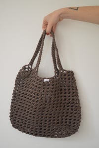 Image 1 of crochet timeless bag brown